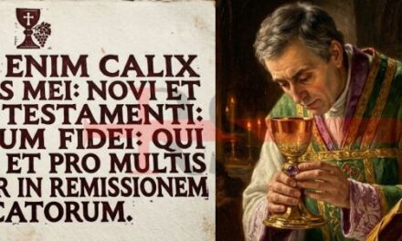 La formula consacratoria del vino spiegata da s. Tommaso